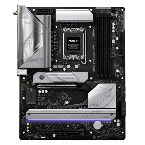 ASRock B860 LiveMixer WiFi ATX Motherboard - LGA1851 DDR5 PCIe 5.0 ASRock B860 LiveMixer WiFi ATX Motherboard - LGA1851 DDR5 PCIe 5.0